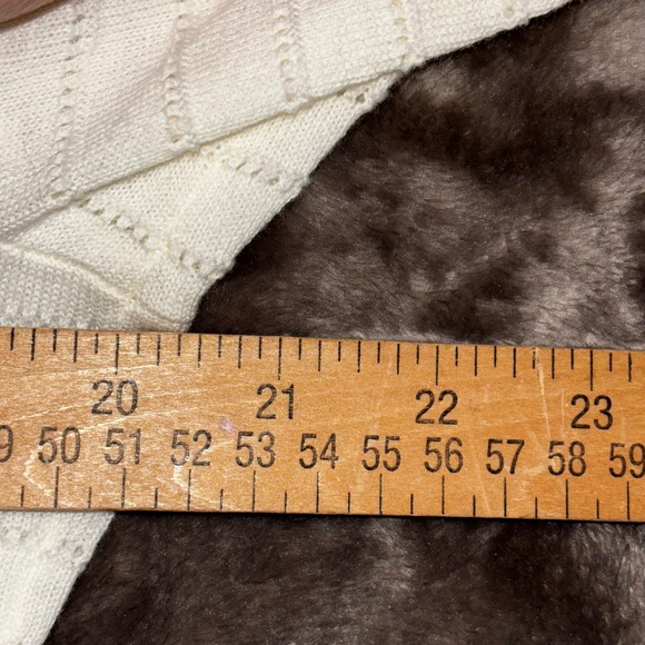 Madewell Women's Pullover Sweater Size M Off White Knit Short Sleeve‎ Top - Picture 9 of 11